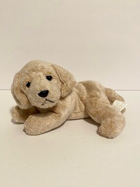 Russ Luv Pets Puppy Dog Plush Shelley Tan Bean Bag Vintage Stuffed Animal Toy 7β